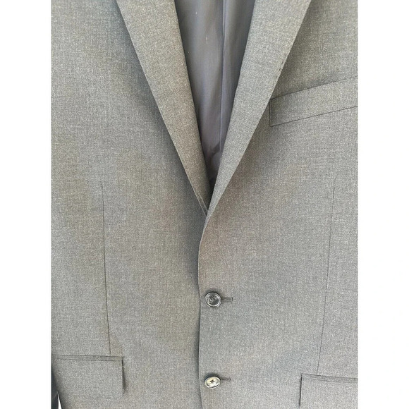J CREW Ludlow Loro Piana Super 120s Wool Charcoal Grey 40R Blazer Suit Jacket - Picture 2 of 11